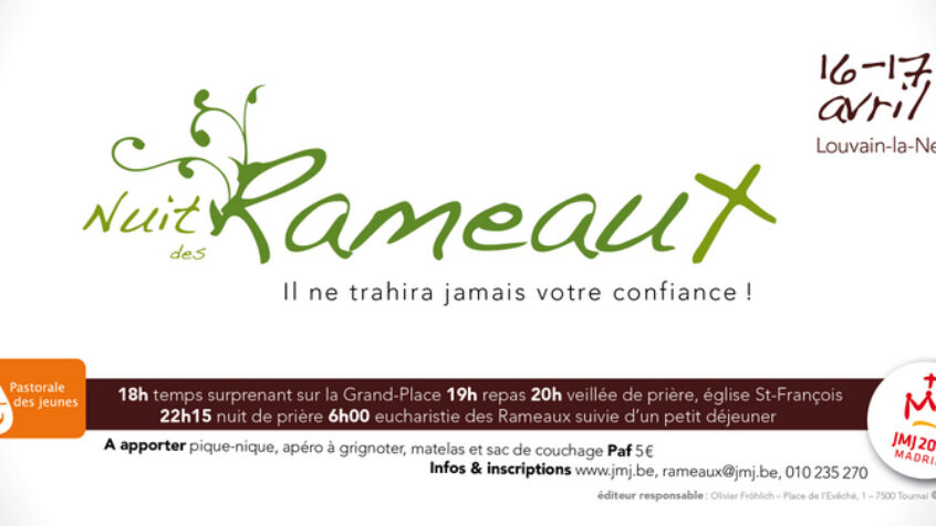 Rameaux&rsquo;11 Une nuit et une messe à l’aube pour les jeunes chrétiens