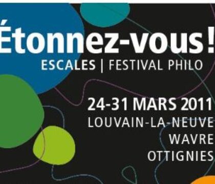 Brabant wallon: premier festival de philosophie