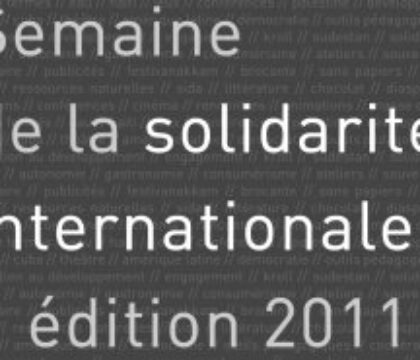 Semaine de la solidarité internationale, édition 2011