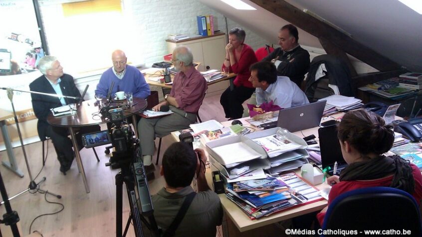 Photos de la rencontre de Jacques Mercier avec la Rédaction des Médias Catholiques