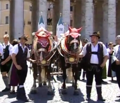 Un petit goût de Bavière sous la fenêtre du pape