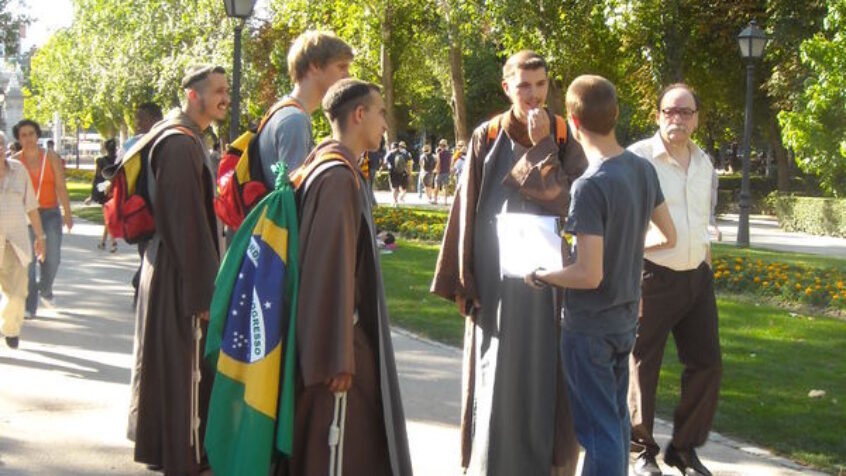 Forum des vocations dans le parc el Retiro à Madrid