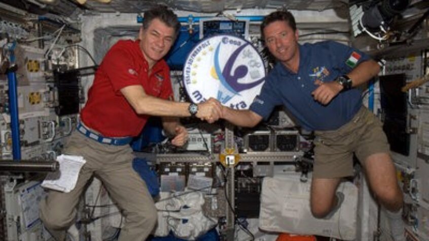 Rome: Le pape reçoit des astronautes !