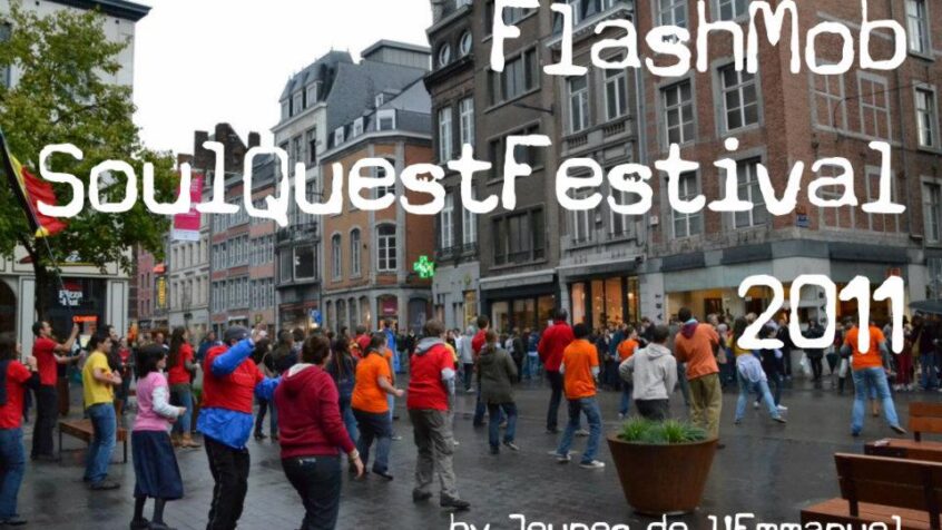 Flashmob à Namur pour le Soul Quest Festival