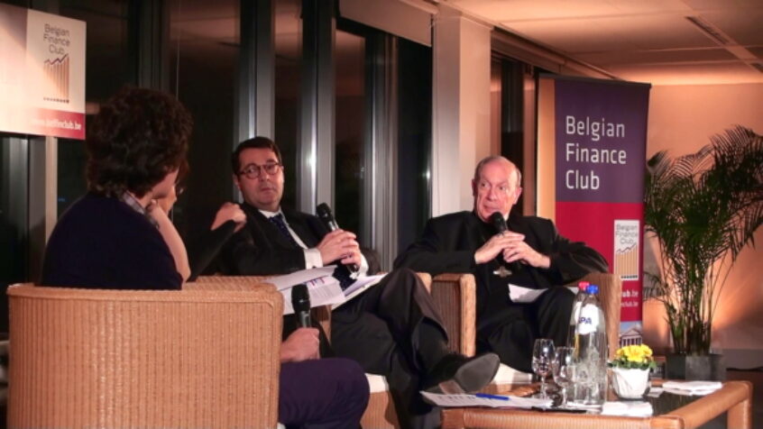 Mgr Léonard et Bruno Colmant débattent au Belgian Finance Club