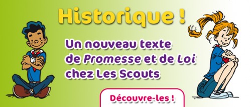 Un nouveau texte de Promesse et de Loi chez Les Scouts