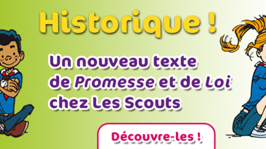 Les Scouts présentent leurs nouveaux textes de Promesse et de Loi