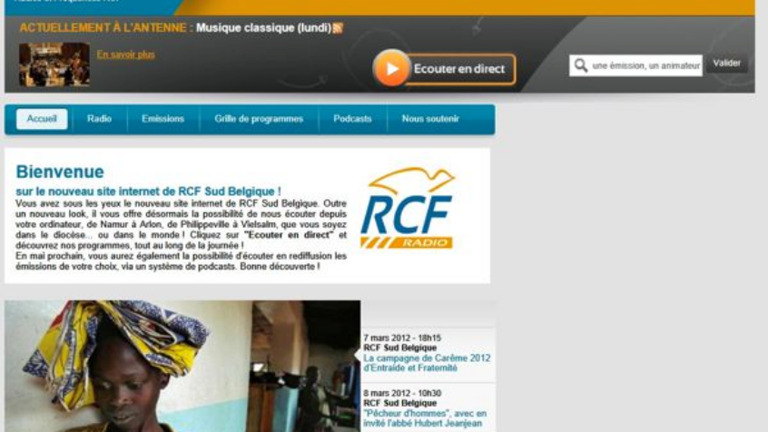 RCF la radio qui s&rsquo;écoute aussi à partir de son ordinateur