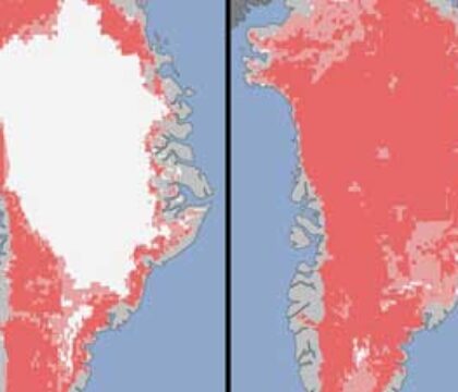 Fonte sans précédent de la calotte glacière du Groenland