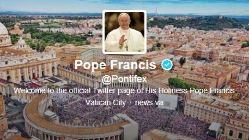 Suivez le pape François sur Twitter