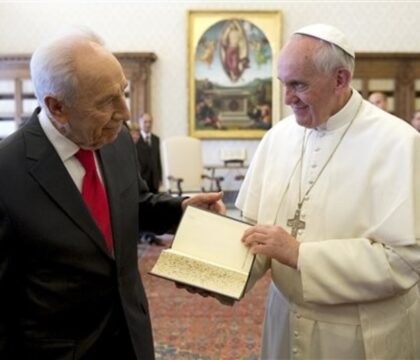 Shimon Peres a rencontré le pape