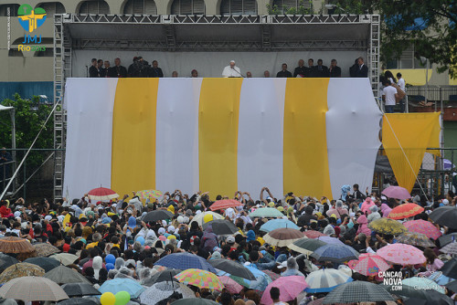 JMJ Rio - Le Pape a Varguinha
