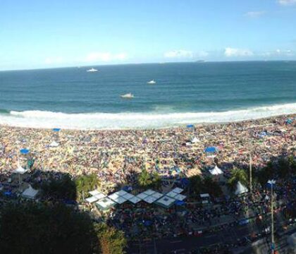 Les belges francophones et neerlandophones ont pris place sur Copacabana