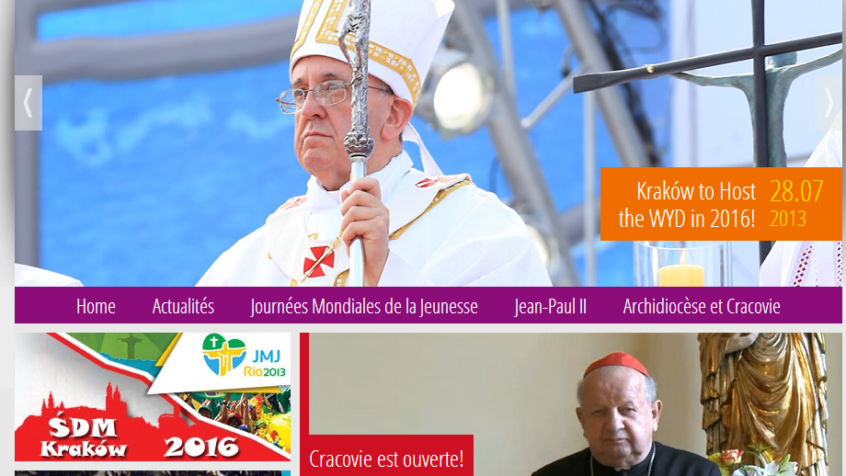 Le site des JMJ 2016 lancé en un temps reccord
