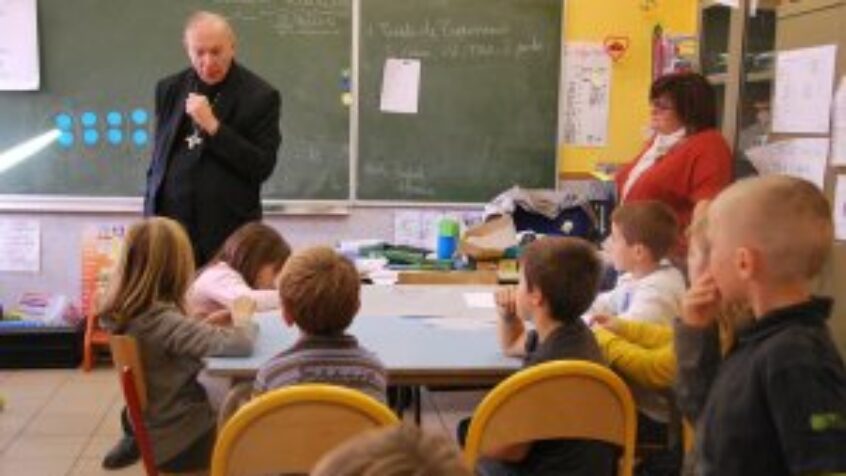 Mgr Léonard à l&rsquo;école… ou pas !