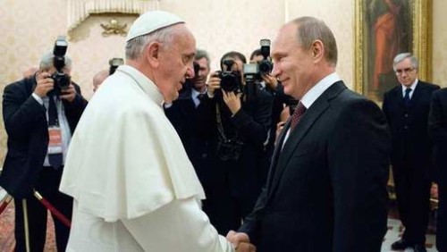 Poutine et le pape