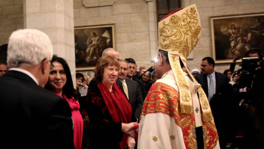 Catherine Ashton à Bethléem pour Noël