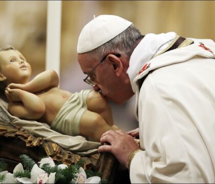 Le premier Noël du pape tout en sobriété
