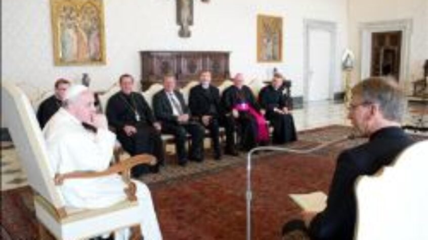 Le pape reçoit une délégation du COE