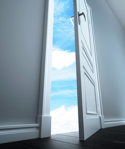 door to sky