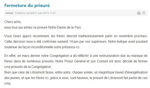 Fermeture St-Jean Libramont