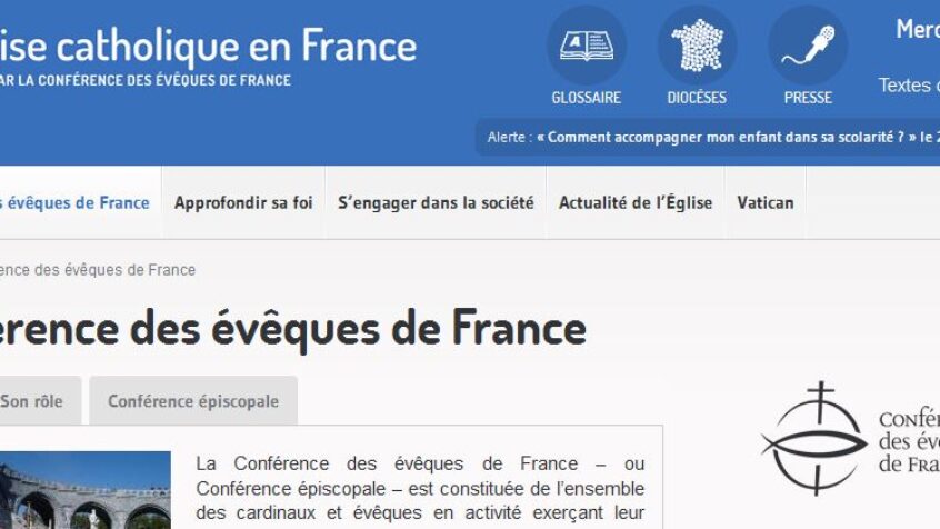 Relooking du site de la Conférence épiscopale de France