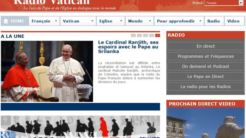 Nouveau look pour le site de Radio Vatican