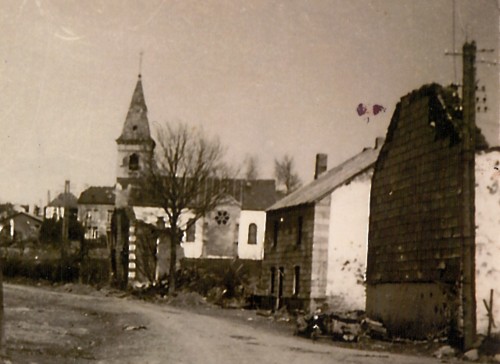 Centre de Sainlez en 1945