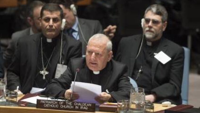 Le patriarche Louis Sako à la tribune de l&rsquo;ONU