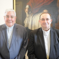 Mgr François Garnier, archevêque de Cambrai et Mgr Guy Harpigny, évêque de Tournai