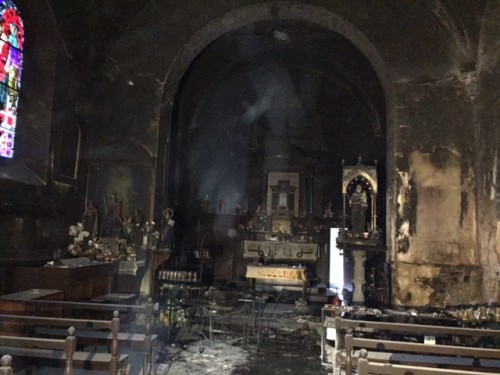 Manhay incendie chapelle