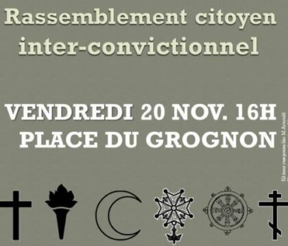 Rassemblement inter-convictionnel, ce vendredi, à Namur