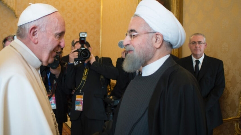 Le président iranien reçu par le pape François