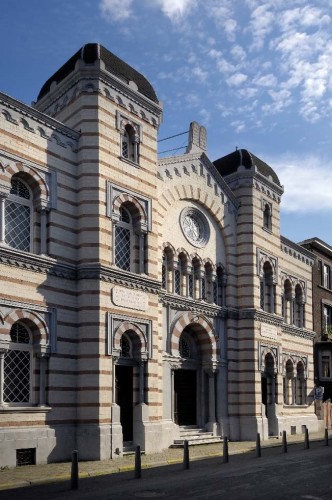 Extérieur de la synagogue de Liège