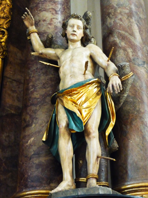 Heiliger_Sebastian_in_der_Kirche_St_Sebastian_Mannheim-1