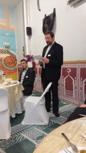 Mgr Delville au Centre islamique et de culture à Liège