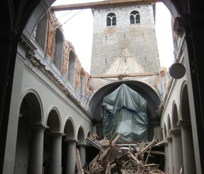 Collégiale de Ciney : les travaux de reconstruction démarrent