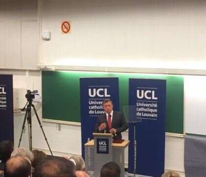 Le roi Abdallah de Jordanie au CISMOC de l’UCL