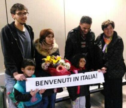 Des réfugiés syriens en Italie, en toute légalité