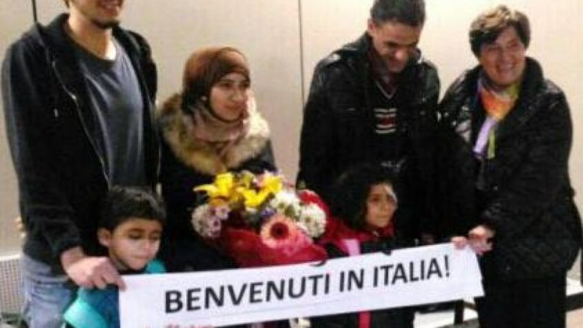 Des réfugiés syriens en Italie, en toute légalité