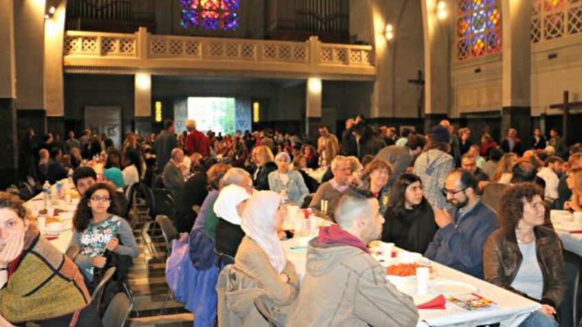 Ramadan : Un repas de rupture de jeûne dans une église de Molenbeek