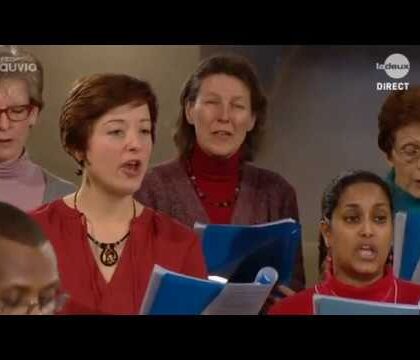 Messe télévisée du 29 janvier  2017 à l&rsquo;abbaye de Maredsous. Production RTBF