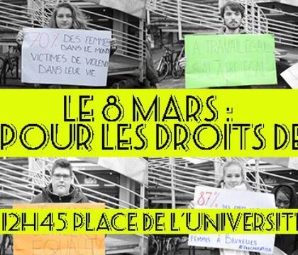 Marche mixte et en musique pour la Journée de la Femme à LLN
