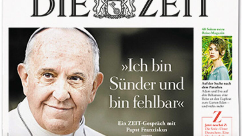Le Pape à Die Zeit : « je ne suis pas un homme exceptionnel »