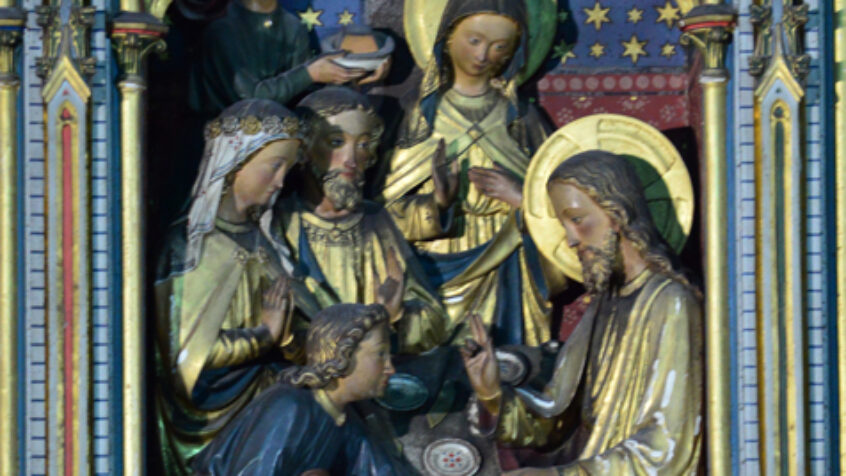 Des vignes exposées à la collégiale de Dinant
