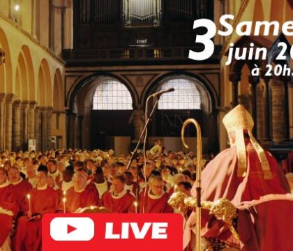 La Vigile de Pentecôte en direct sur YouTube