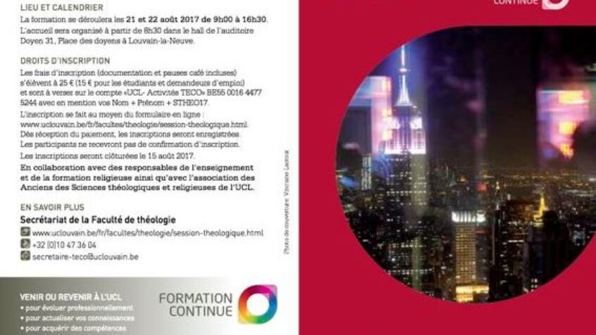 Chrétien dans la Cité: une session théologique à l&rsquo;UCL