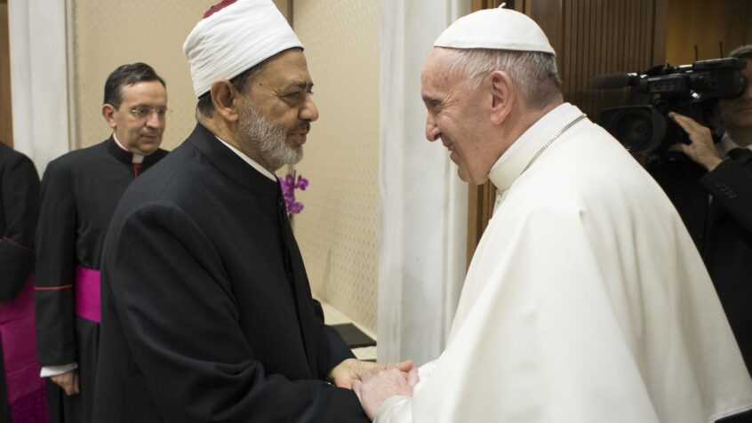 Le pape a rencontré le grand imam d&rsquo;Al-Azhar