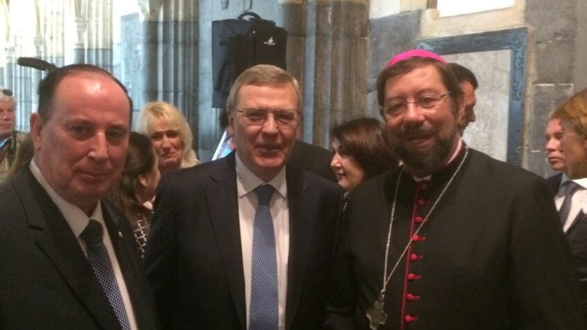 Visite de l’ambassadeur de Russie à la cathédrale de Liège