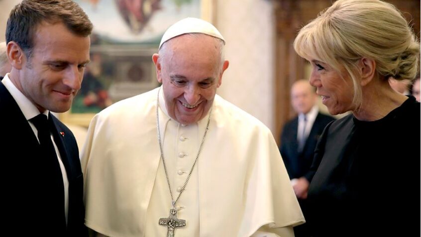 Le président Macron au Vatican